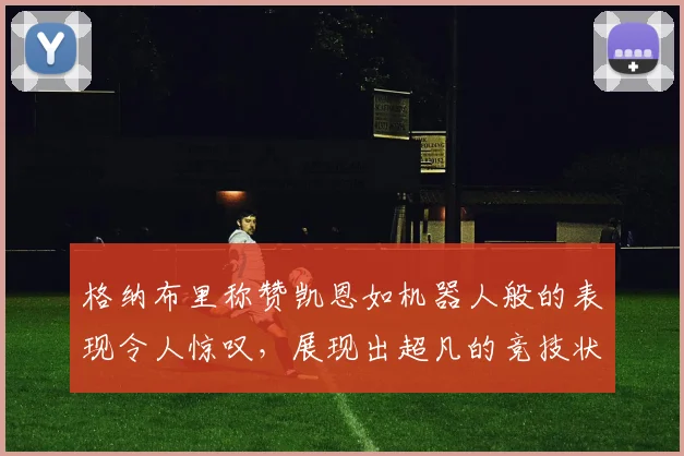 格纳布里称赞凯恩如机器人般的表现令人惊叹，展现出超凡的竞技状态